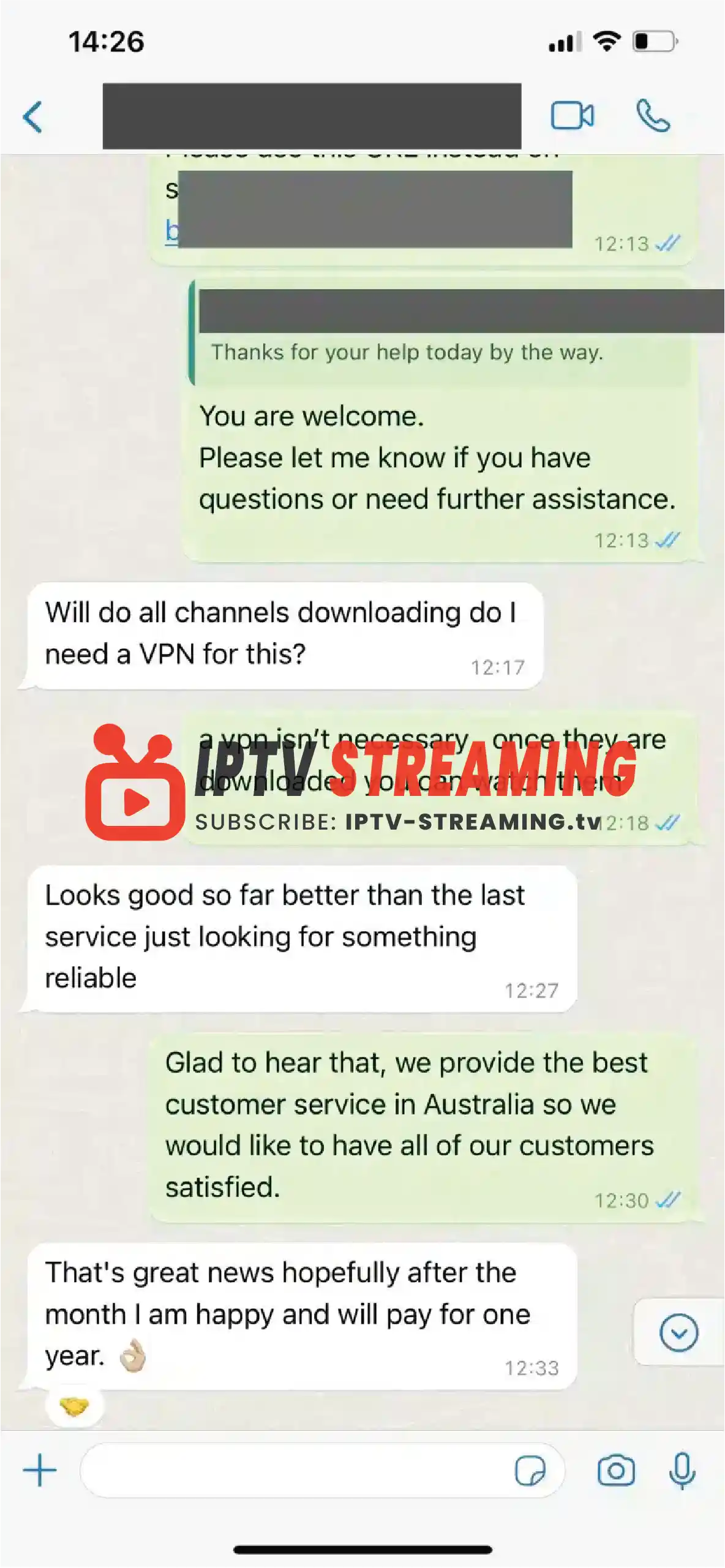 IPTV STREAMING WhatsApp REVIEW 5